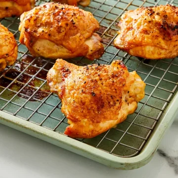 Crispy Baked Chicken Thighs