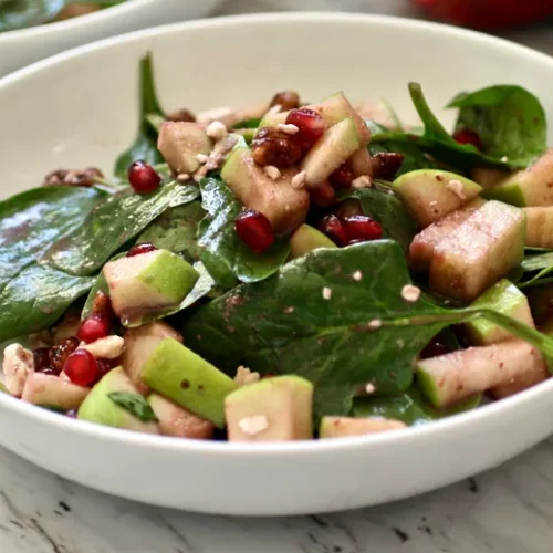 Apple, Pomegranate, and Pecan Salad