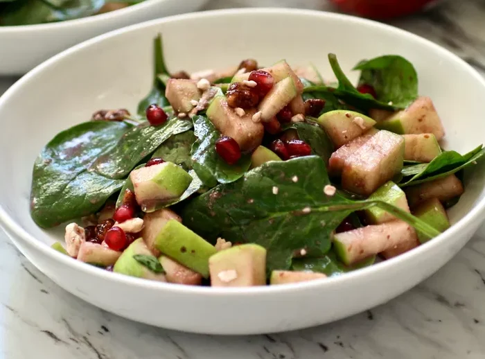 Apple, Pomegranate, and Pecan Salad