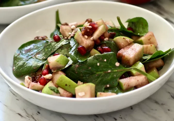 Apple, Pomegranate, and Pecan Salad