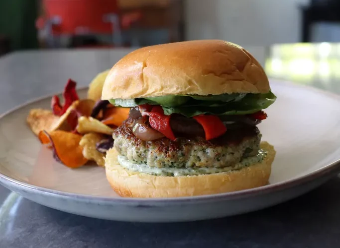 Chimichurri Chicken Burgers