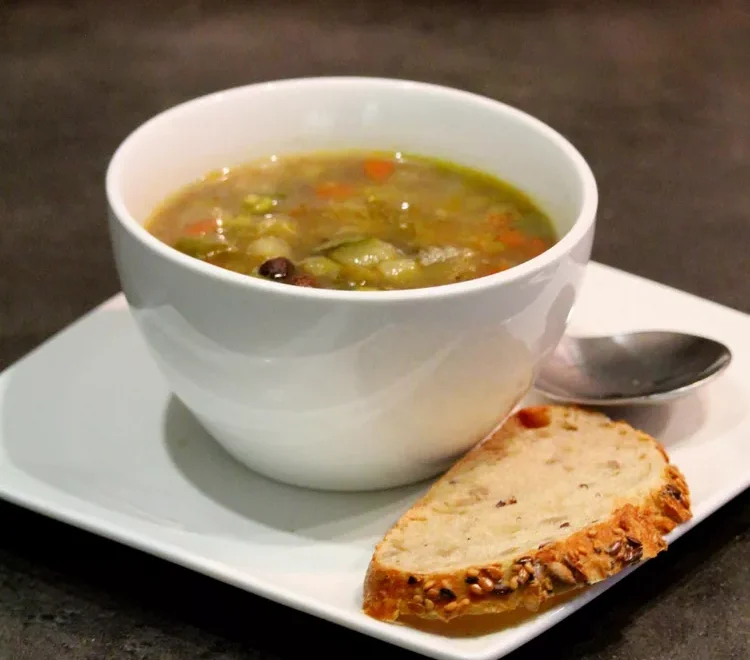 Hot Black Bean and Quinoa Soup