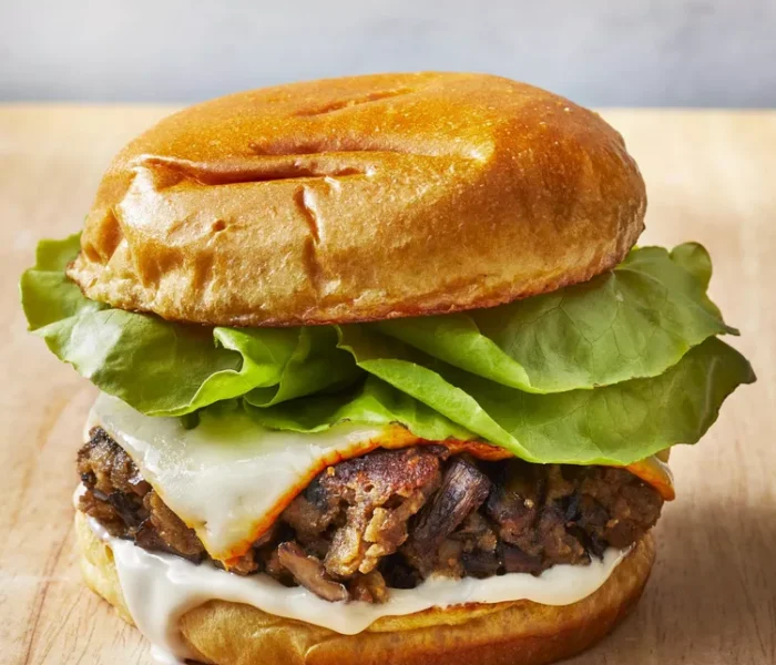 Mushroom Veggie Burger