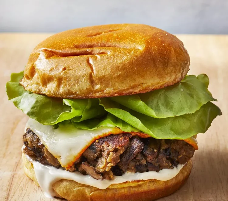 Mushroom Veggie Burger